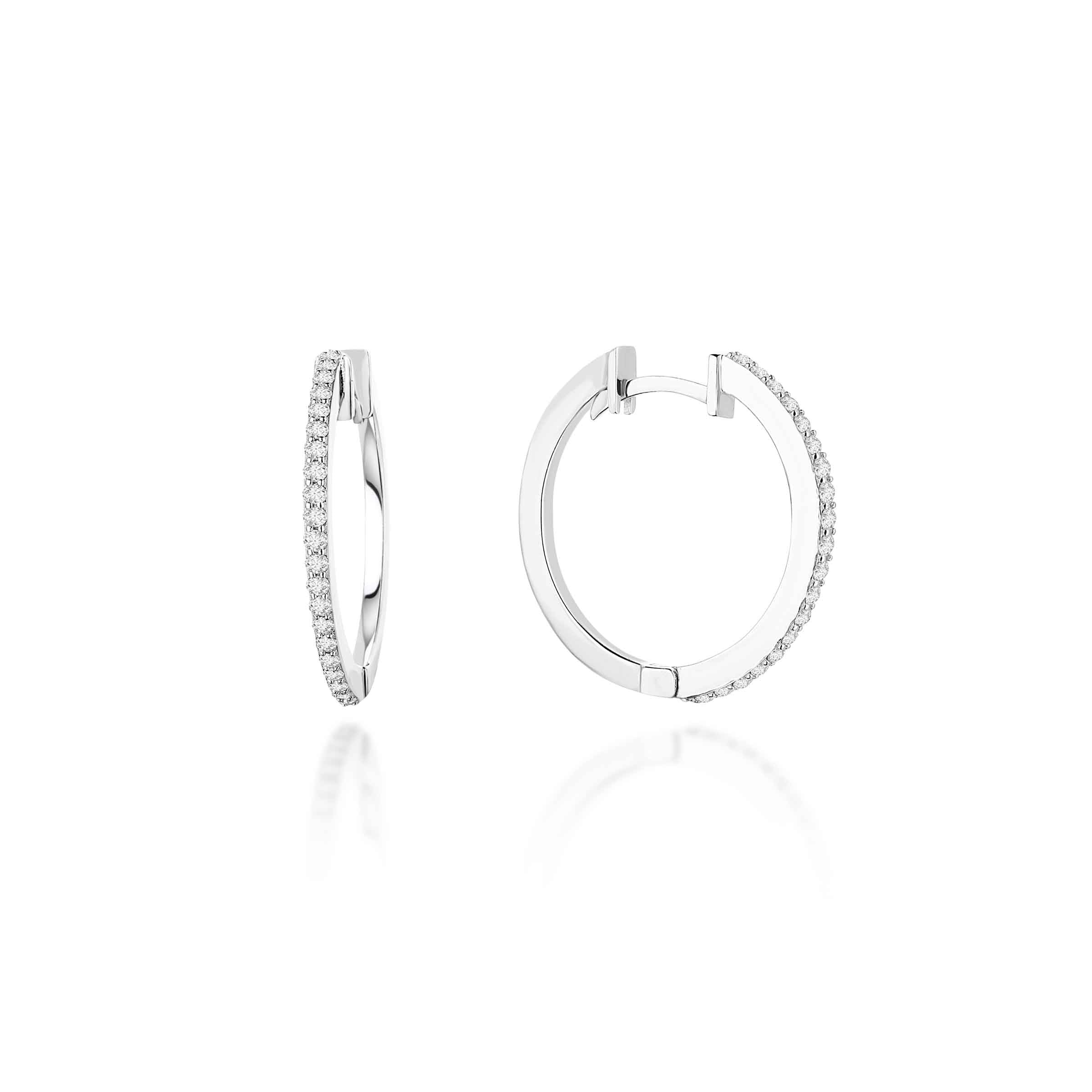 0.27 ct Pırlanta Halka Küpe