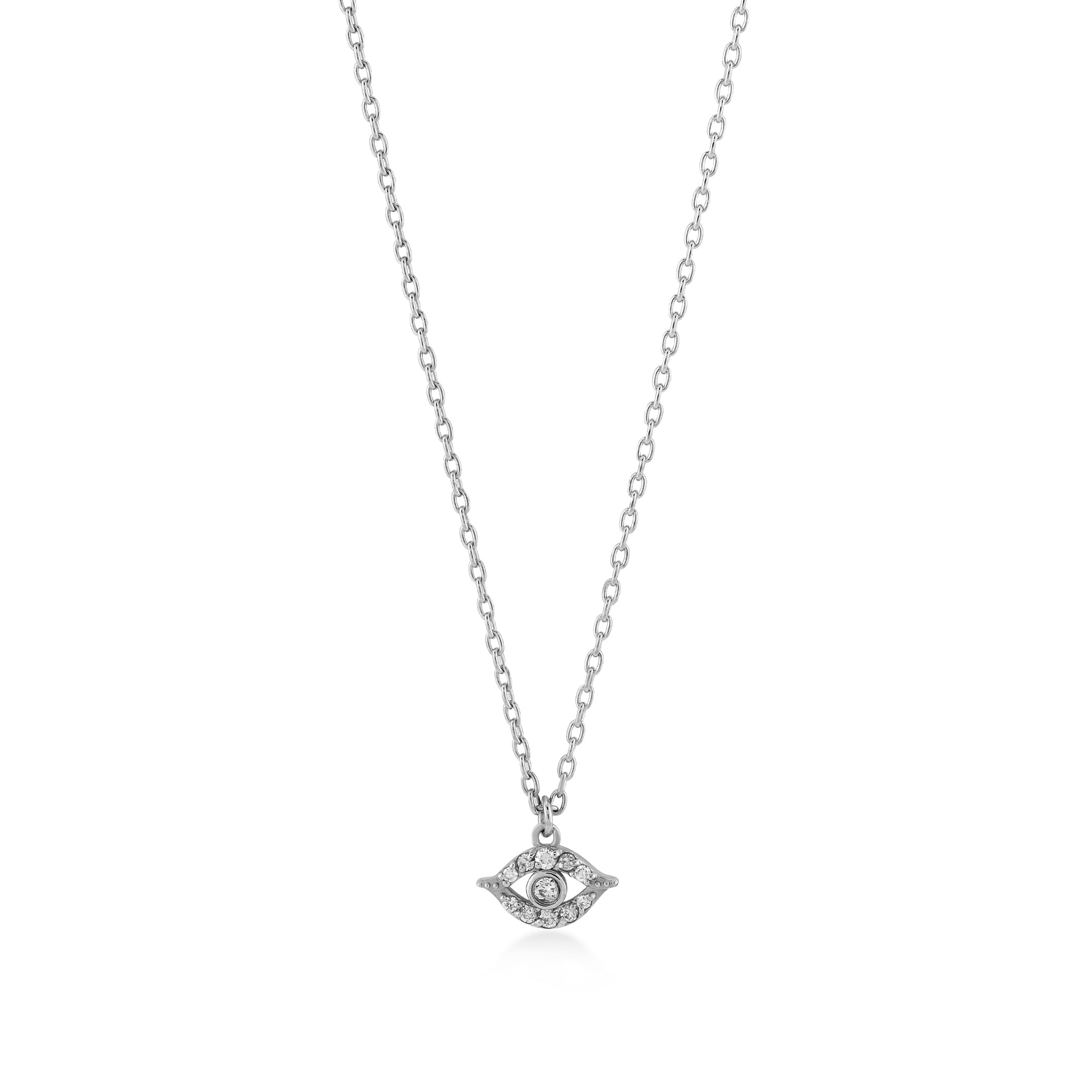 Minimal Eye Diamond Necklace