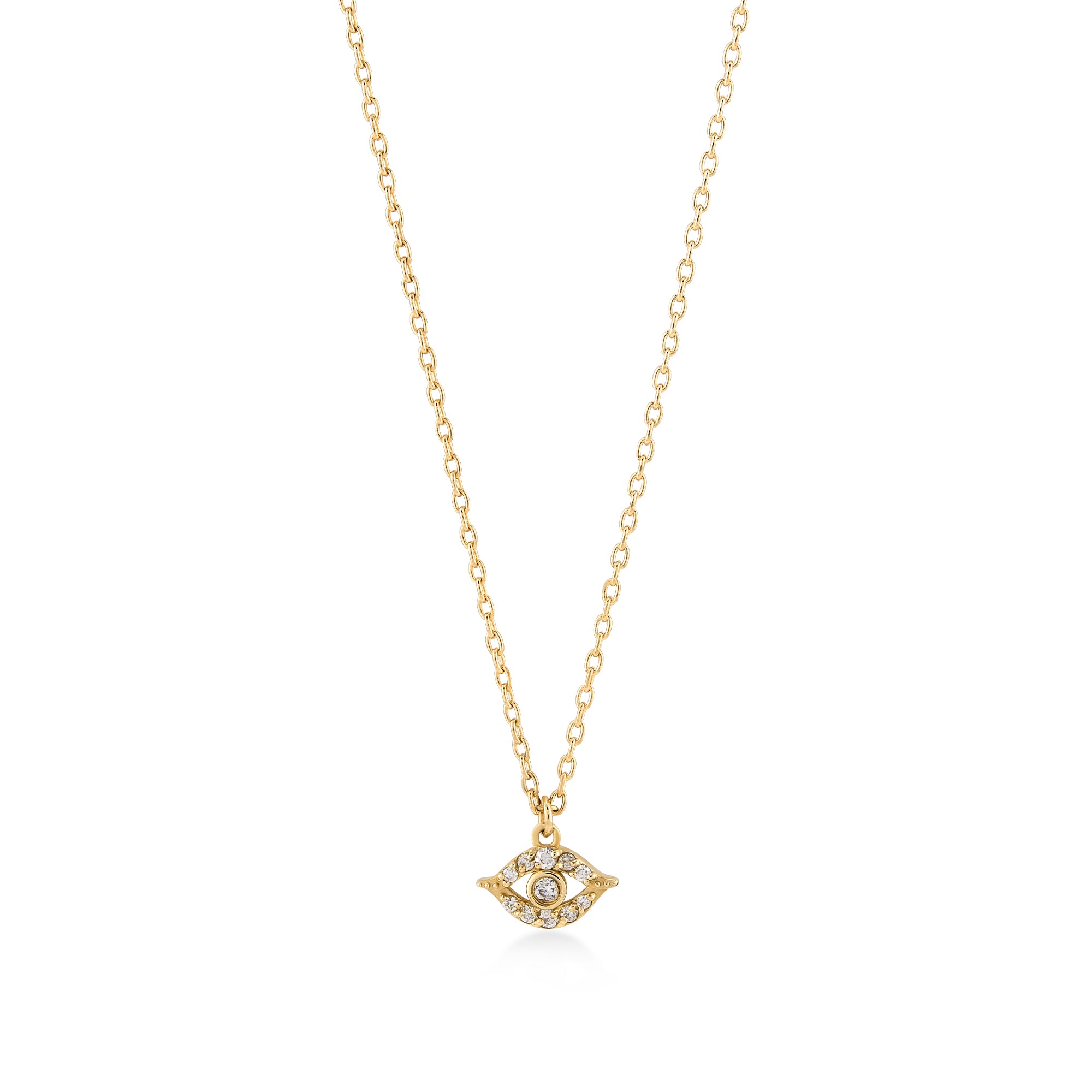 Minimal Eye Diamond Necklace