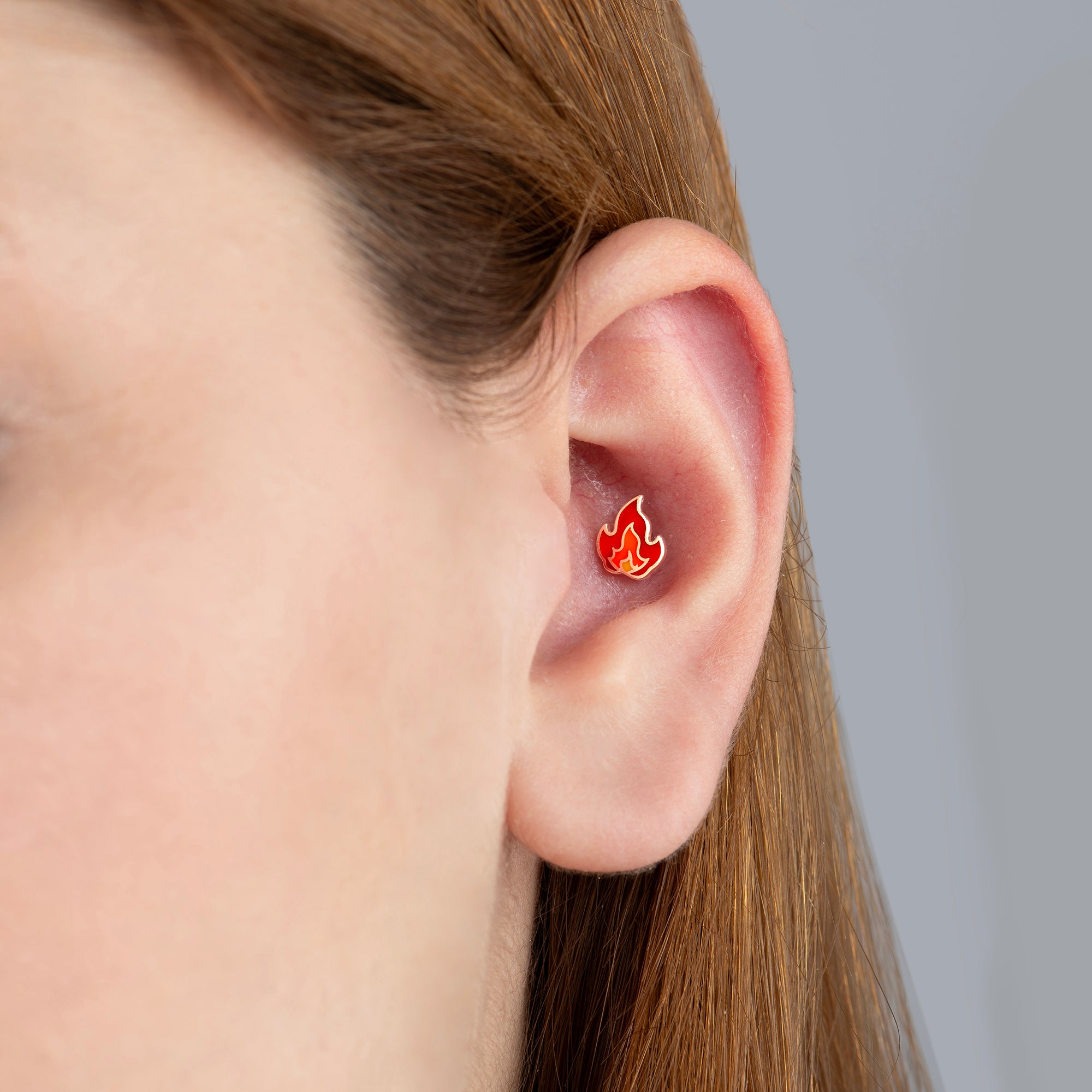 Alev Altın Piercing Rose Altın / TR