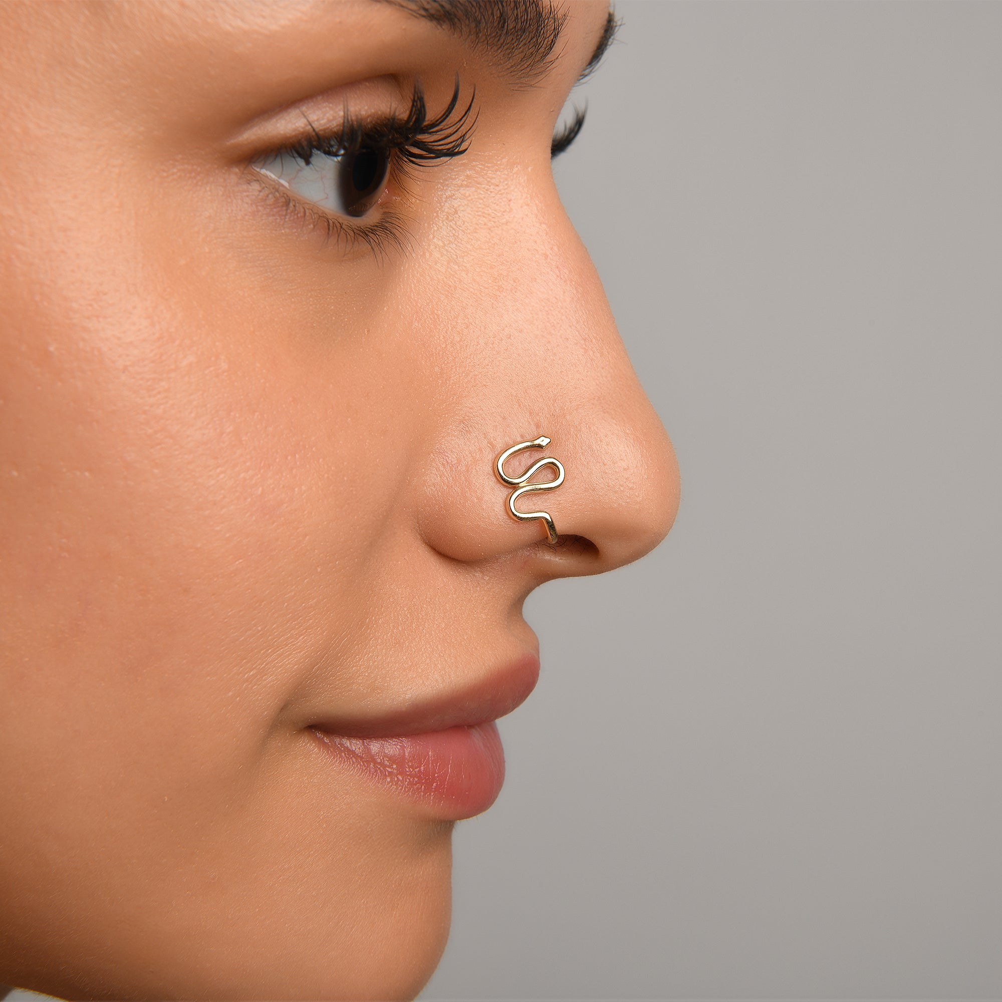 Maasai Minimal Yılan Altın Hızma / 14 Ayar Sarı Altın