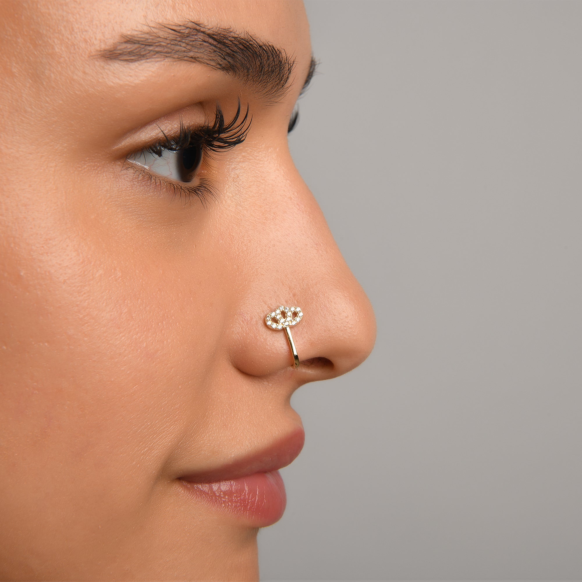 Maasai Taşlı Kraliçe Tacı Altın Hızma / 14 Ayar Sarı Altın