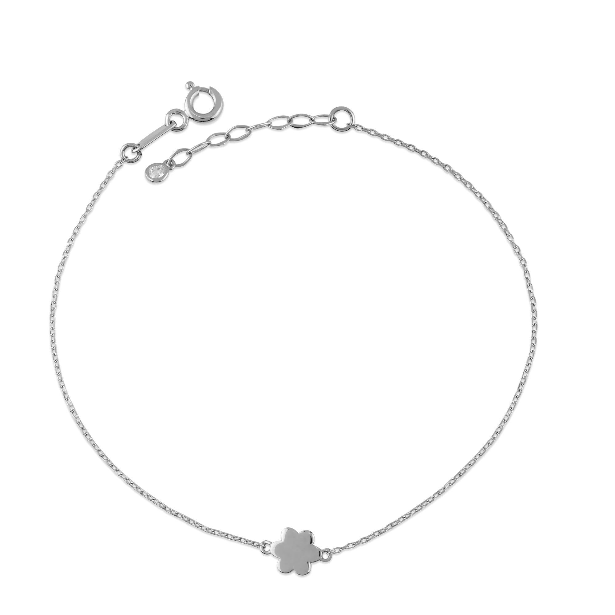 Sade Çiçek Altın Zincir Bileklik / TR