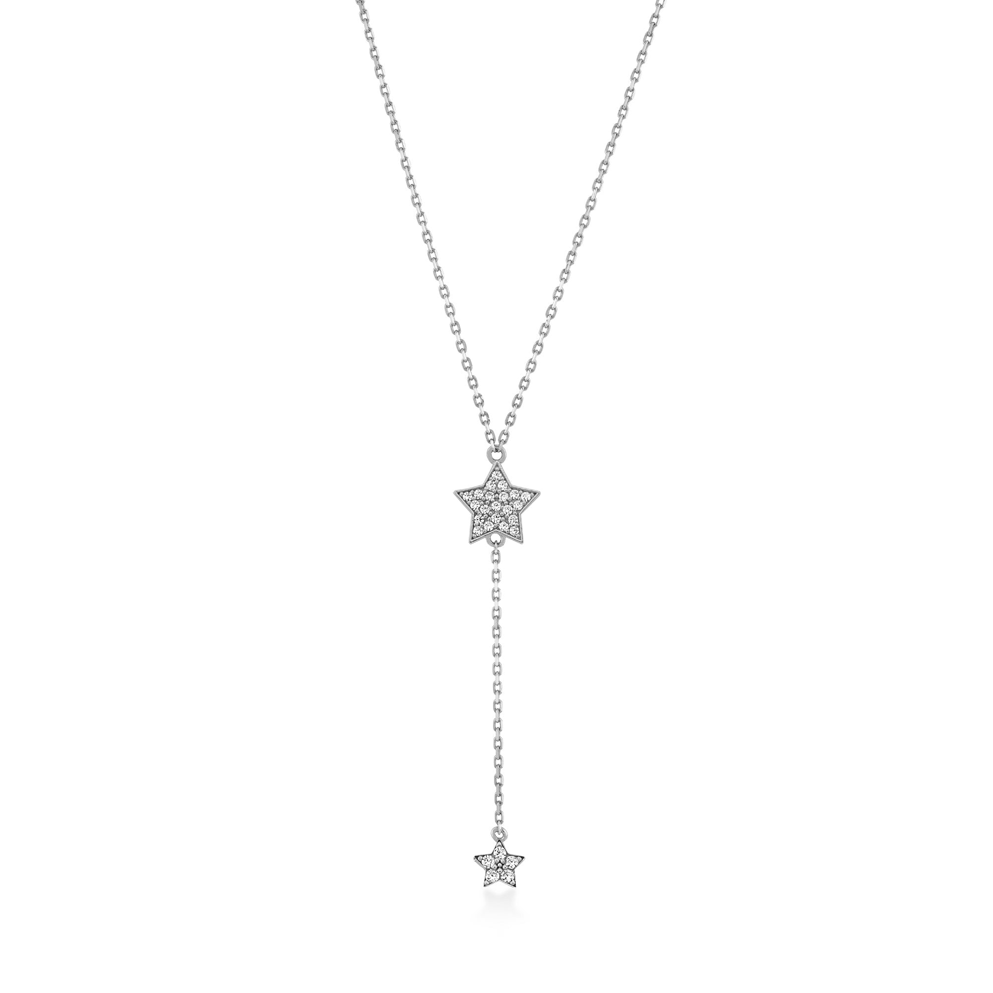 Flamenco Stone Pendant Y Model Gold Necklace