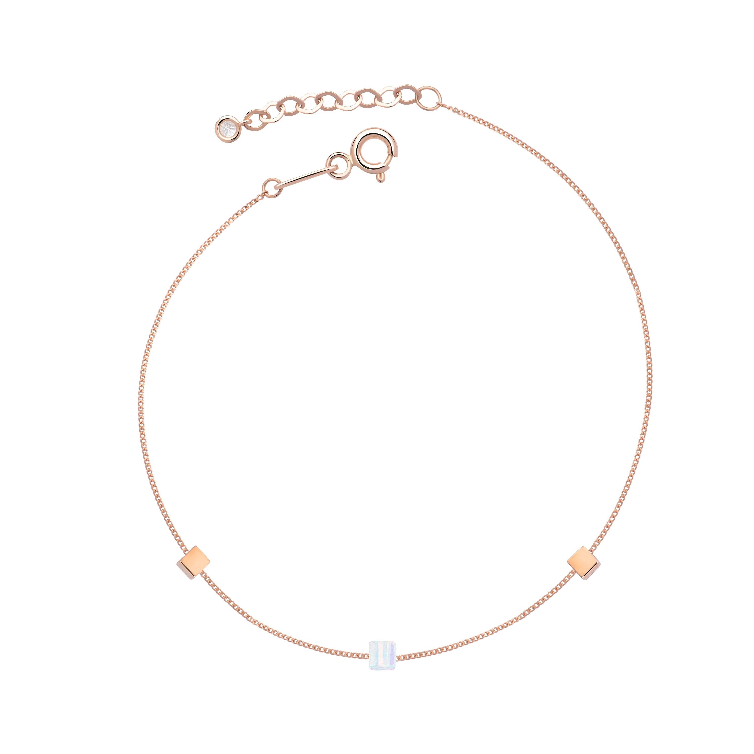 Gravity Mini Opalit Altın Bileklik Rose Altın / TR