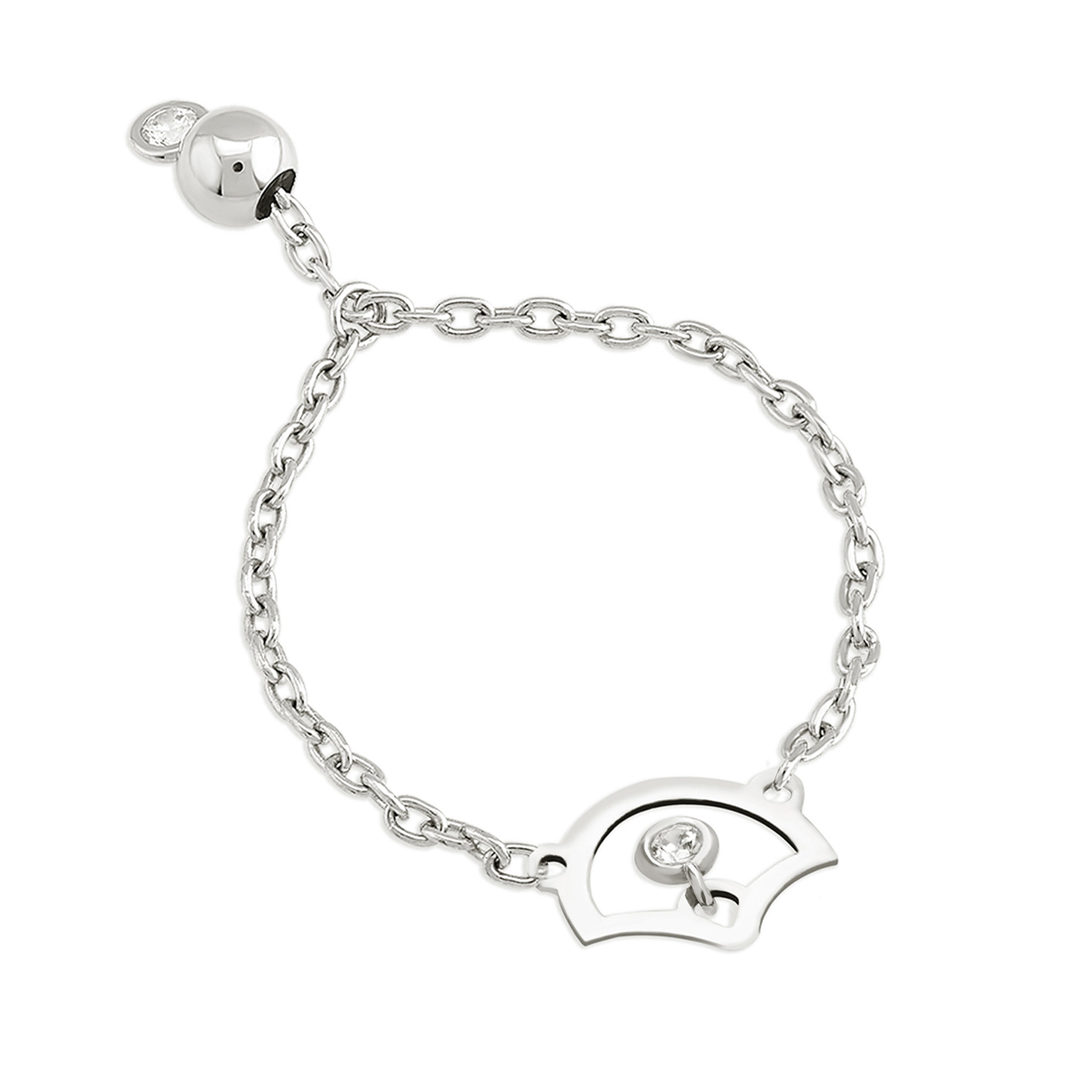 Pırpır Zincir Sallantılı Altın Yüzük Rose Altın / TR