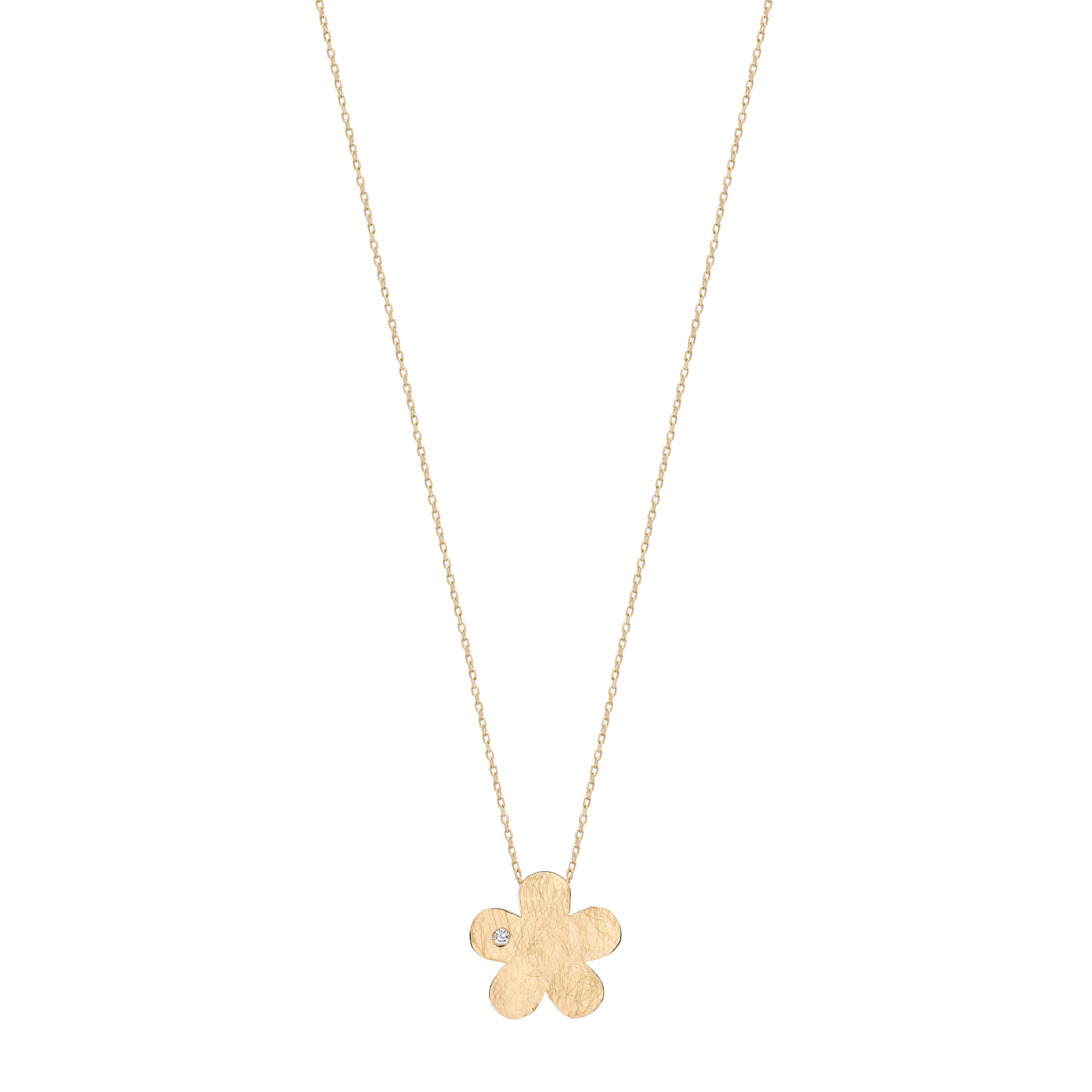 Колье Амальфи с эмалированным цветком и бриллиантами