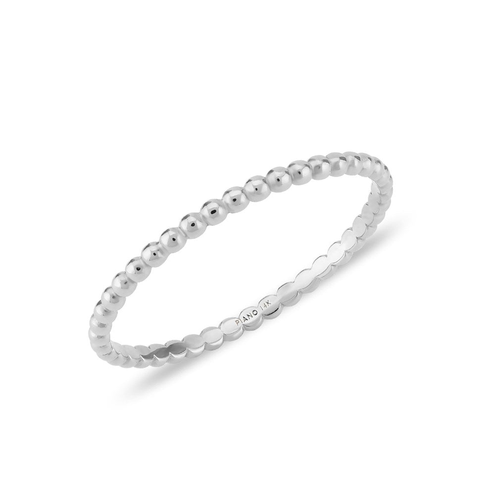 Andante Mini Toptop Altın Yüzük Beyaz Altın / TR