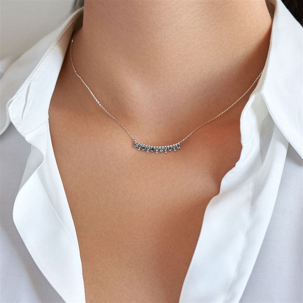 Cabaret Luna Mavi Pırlanta Kolye / TR