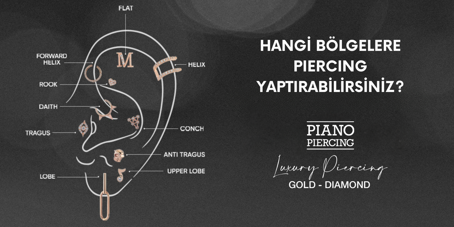 Vücudun Hangi Bölgelerine Piercing Yaptırabilirsiniz?