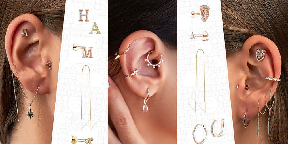 Birbirinden Farklı 13 Kulak Piercingi!