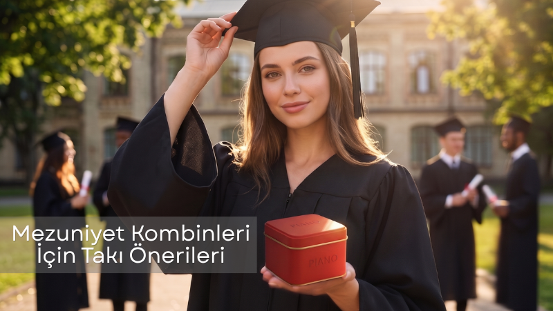 Mezuniyet Kombinleri İçin Takı Önerileri, Piano Jewellery ile Işıltılı Görünümler
