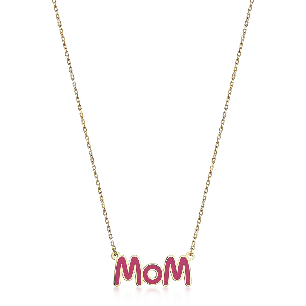 Enameled Mom Necklace