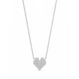 Pixel Kalp Pırlanta Kolye