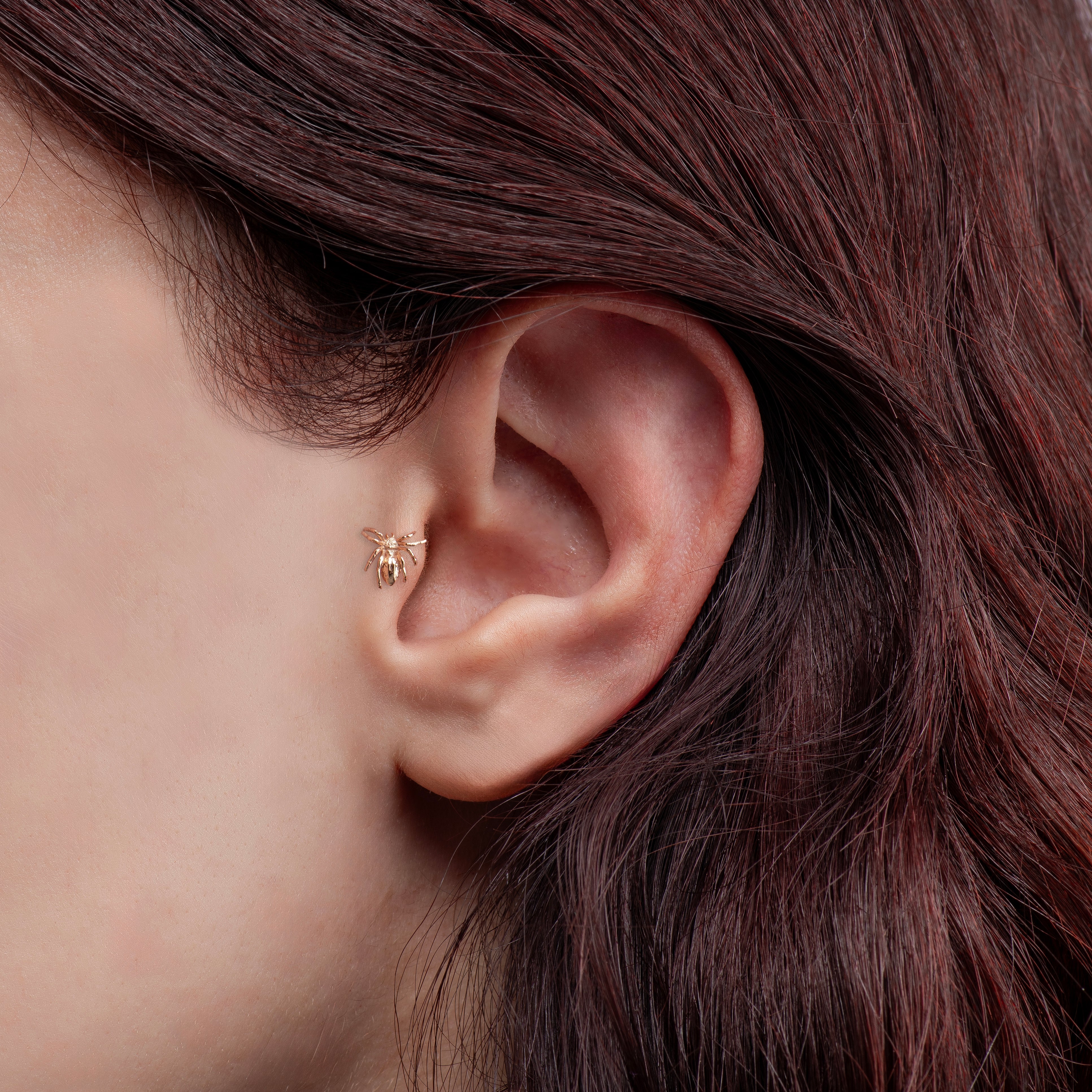 Örümcek Altın Piercing Rose Altın /  TR