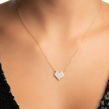 Pixel Kalp Pırlanta Kolye