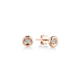 Pırlanta Solitaire 0.05 ct Küpe TR