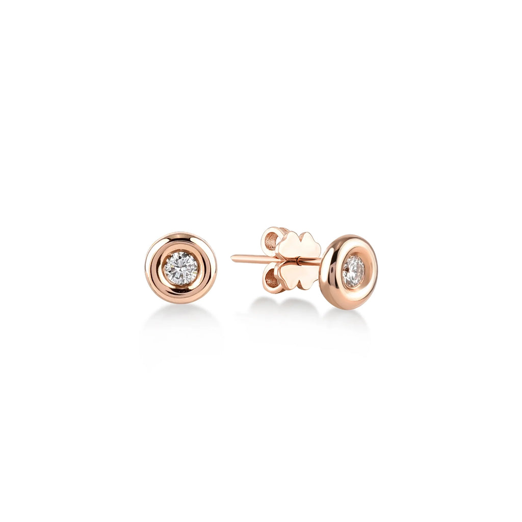 Pırlanta Solitaire 0.05 ct Küpe TR