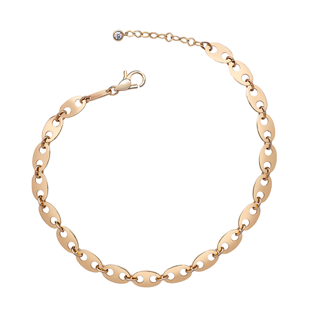 Cabaret Sequin Link Gold Bracelet