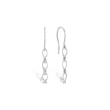 Linear Balık Form Altın Küpe Beyaz Altın / TR
