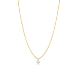 Lumina Round 0.24 ct Pırlanta Kolye / 14 Ayar Sarı Altın