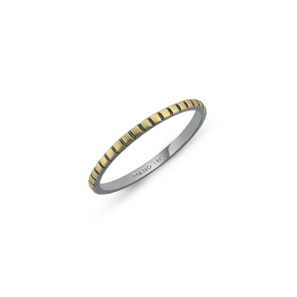 Rhythm Curve Gold Ring