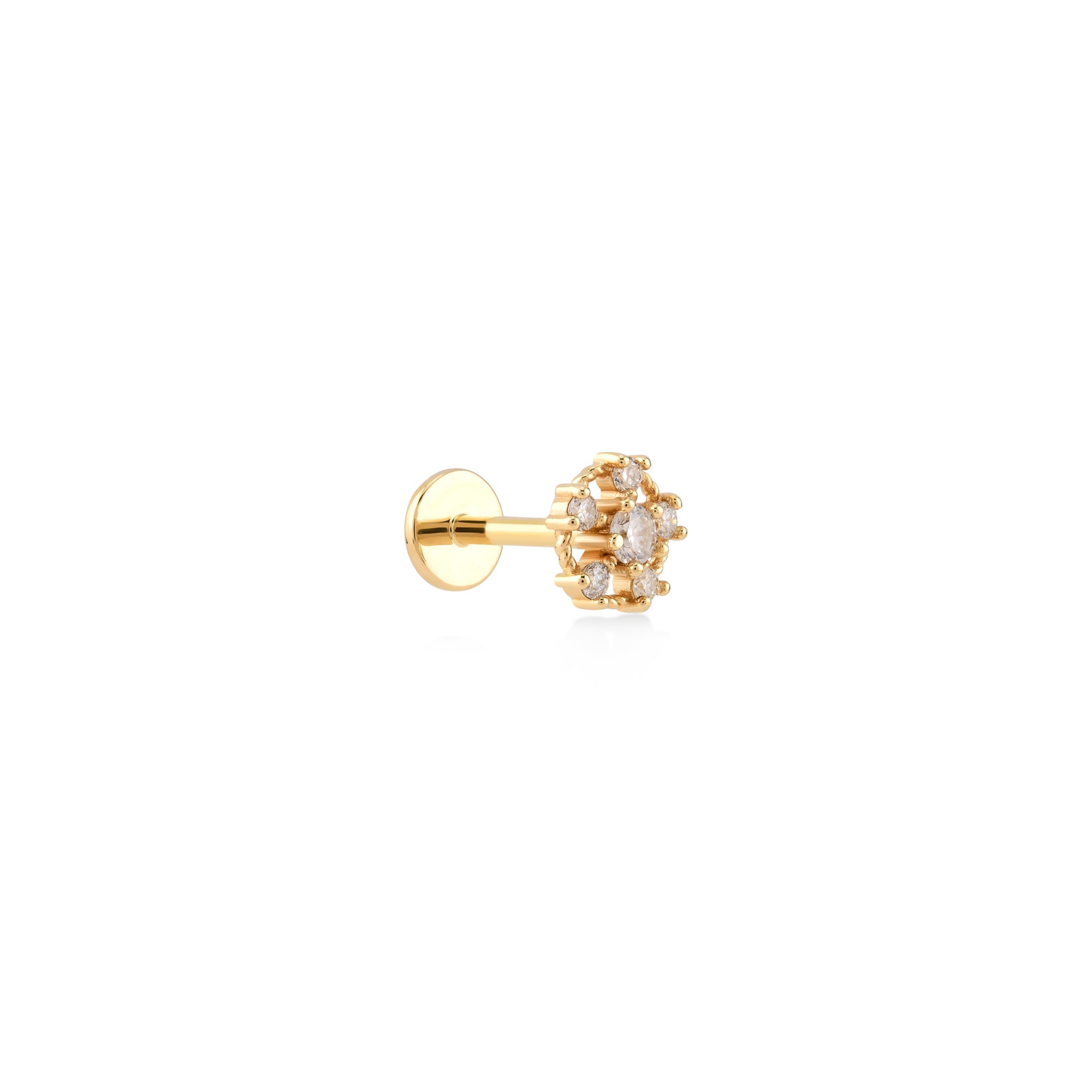 Harmony Pentacle Diamond Piercing