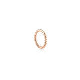 Dorika Tasarım Altın Halka Piercing (12mm) / Rose Altın