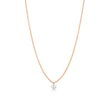 Lumina Round 0.24 ct Pırlanta Kolye / 14 Ayar Rose Altın