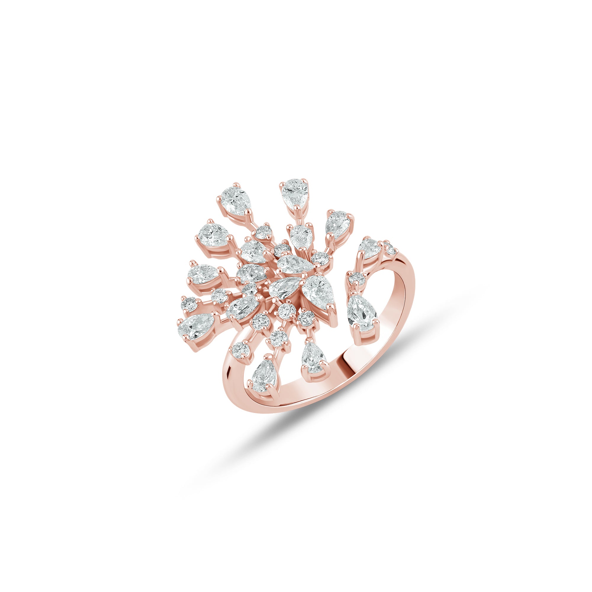Best Friend 1.37 ct Jennifer Pırlanta Yüzük / 18 Ayar Rose Altın