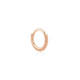 Dorika Ball Detailed Gold Hoop Piercing (16mm)