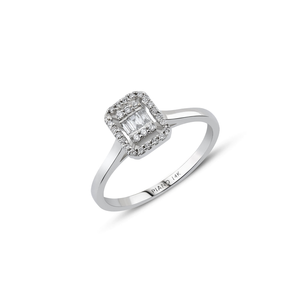 0.13 ct Baguette Diamond Ring