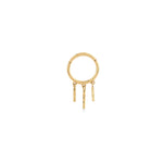 Stick Sallantılı Altın Halka Piercing / 14 Ayar Sarı Altın
