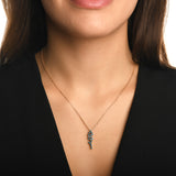 Azzuro Blue Shine Mavi Pırlanta Kolye