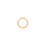 Dorika Tasarım Altın Halka Piercing (12mm) / Sarı Altın