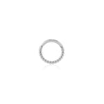 Dorika Tasarım Altın Halka Piercing (12mm) / Beyaz Altın