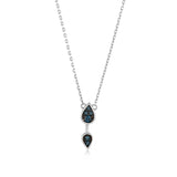 Azzuro Teardrop Mavi Pırlanta Kolye / TR