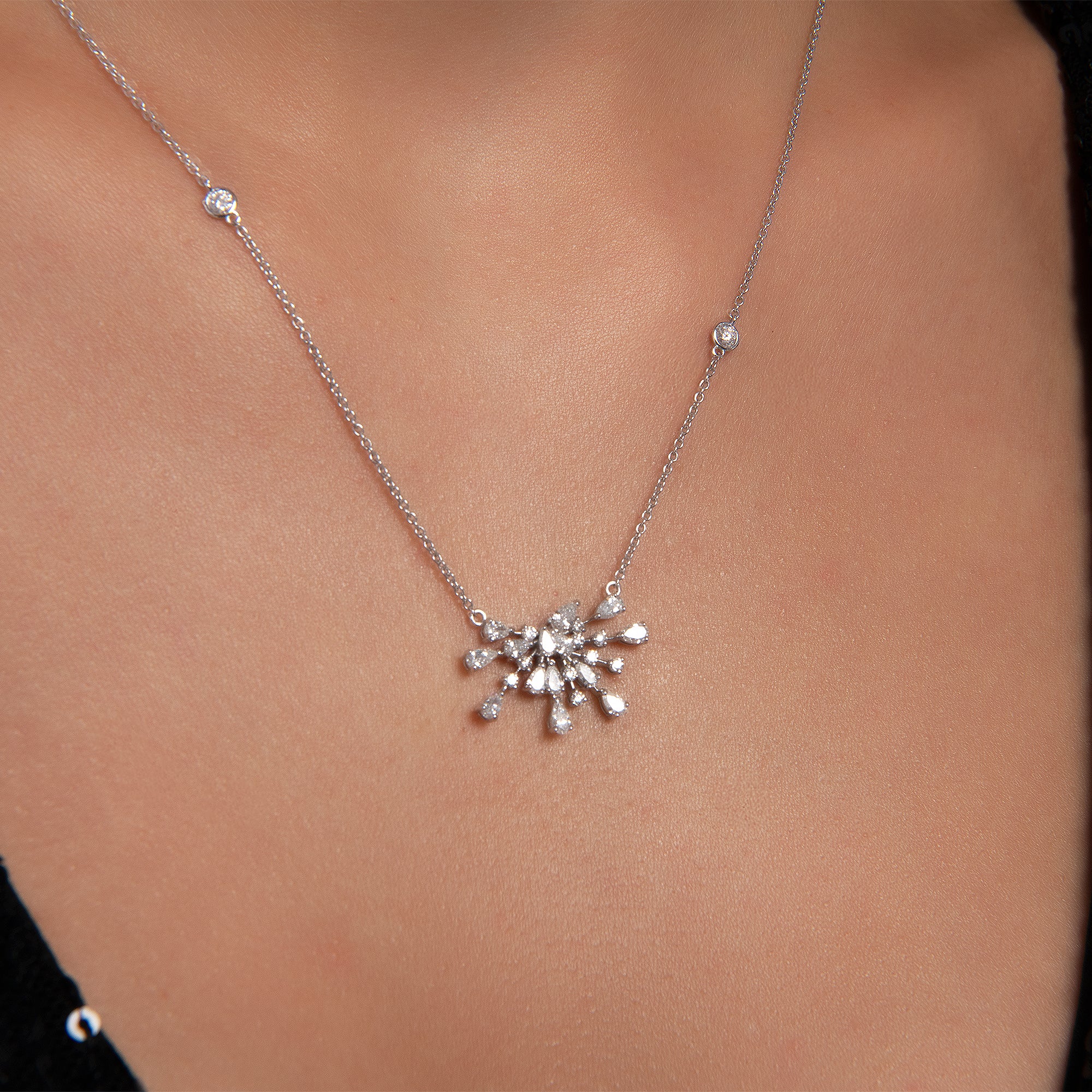 Best Friend 1.20 ct Jennifer Pırlanta Kolye /  18 Ayar Beyaz Altın