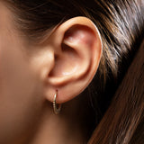 Dorika Ball Detailed Gold Hoop Piercing (16mm)