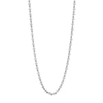 Sıra Taşlı Altın Kolye / 14 Ayar Beyaz Altın