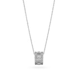 Champs-Elisées (Şanzelize) Altın Kolye / 14 Ayar Beyaz Altın