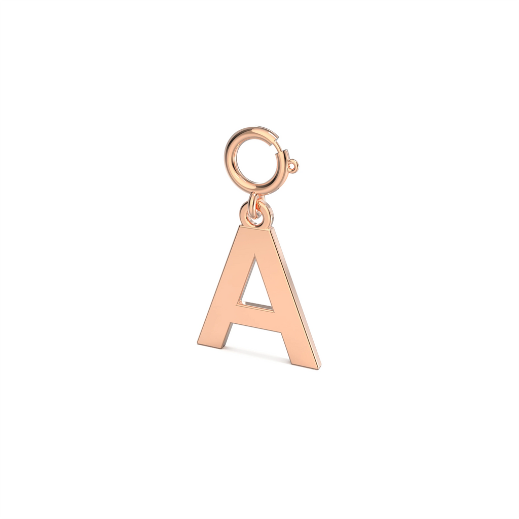 Letters Harf Altın Charm Rose Altın / TR