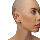 14 Ayar Altın Taş Sallantılı Pırlanta Piercing