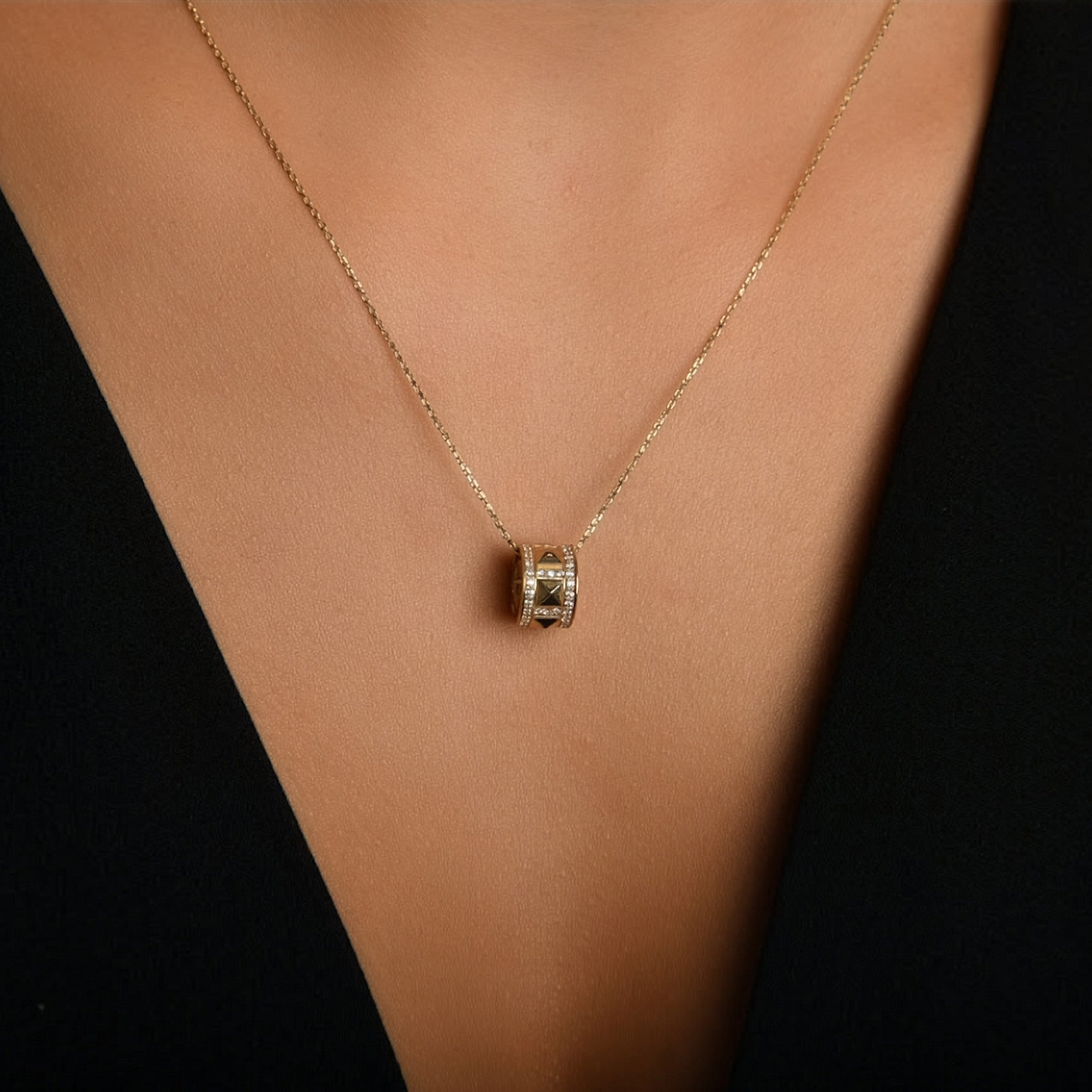 Champs-Elisées (Şanzelize) Altın Kolye / 14 Ayar Sarı Altın