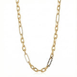 Sorento Taşlı ve Mineli Altın Zincir Kolye