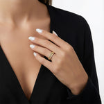 Champs-Elisées (Şanzelize) Altın Yüzük/ 14 Ayar Sarı Altın