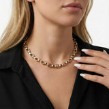 Sorento Mineli Zincir Altın Kolye