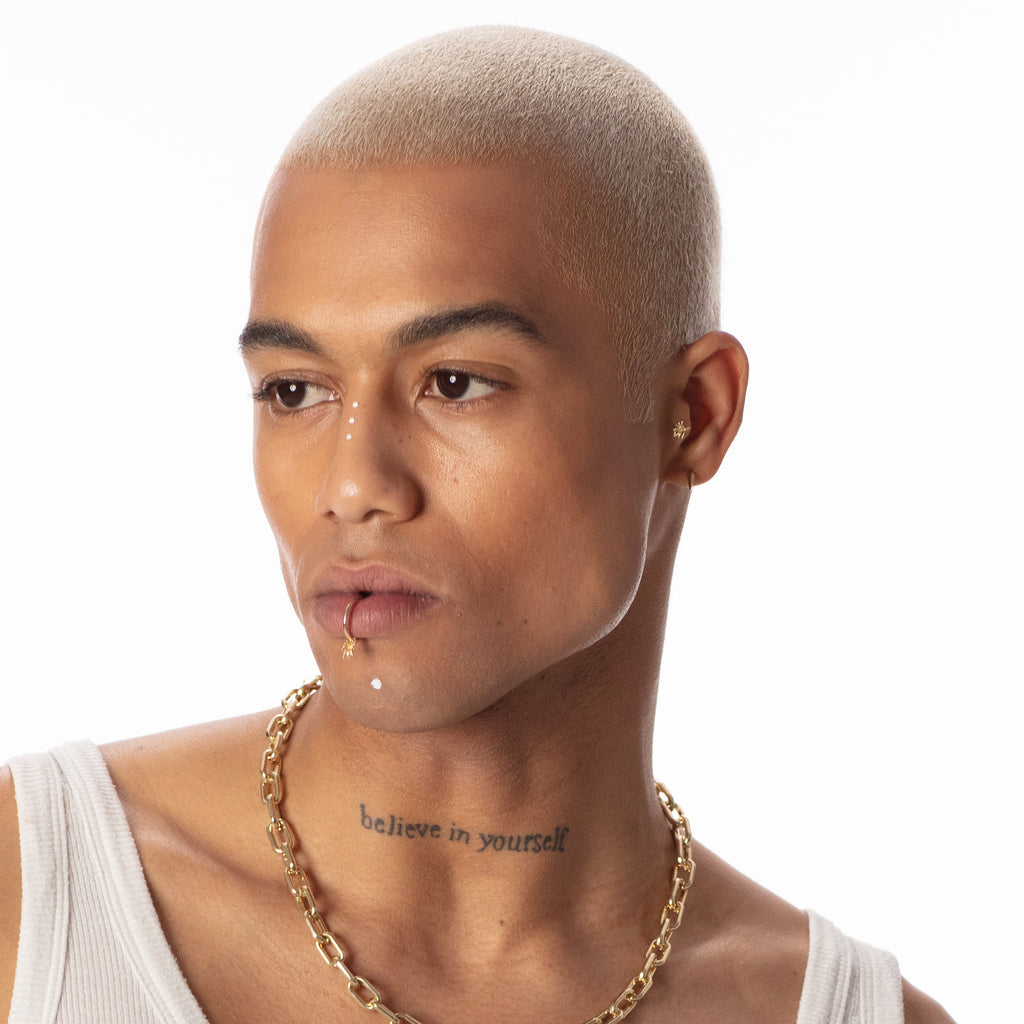 Mavi Örümcek Piercing