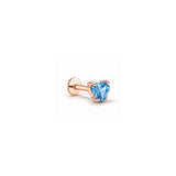 Asymmetrical Baguette Stone Gold Piercing