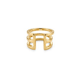 Duo Plain Gold Earcuff